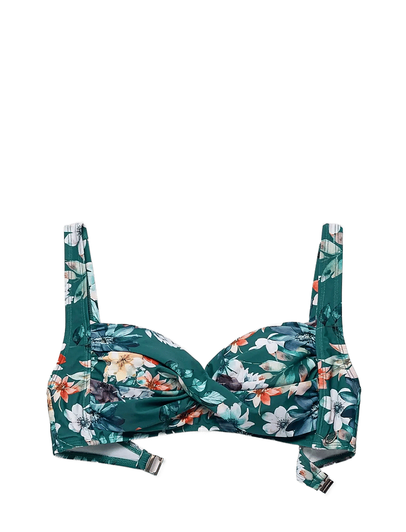Panos Emporio - Fleur Medea top - trekantsbikinier - lagoon - 1