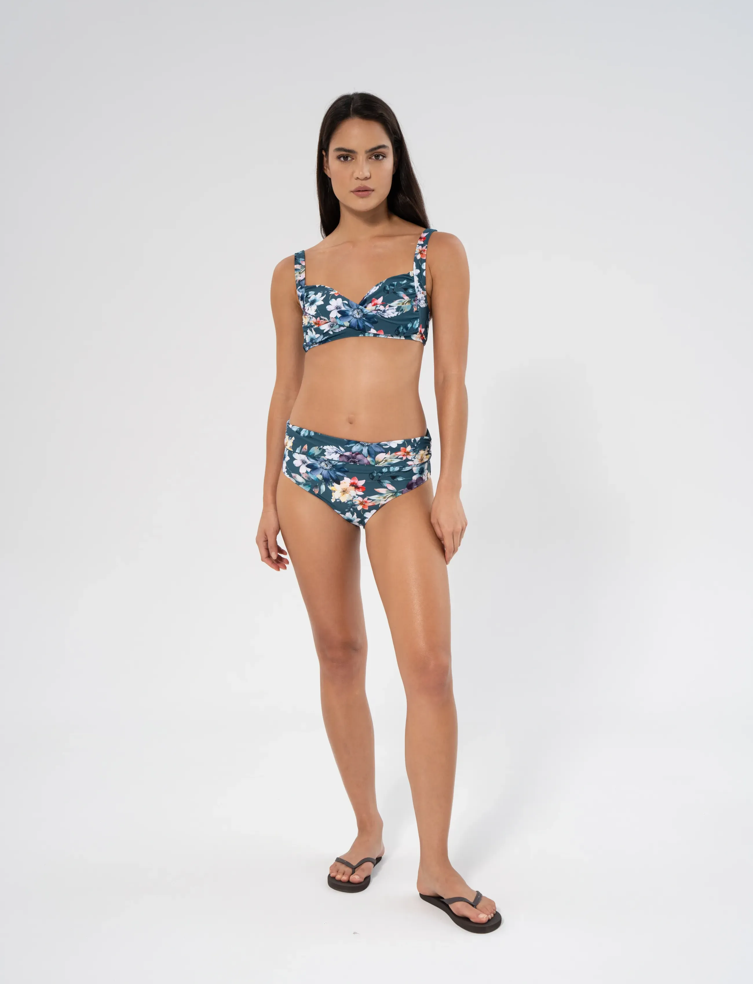Panos Emporio Fleur Medea Top, 44, Multi/patterned, Bikinitoppe > Trekantede Bikinitoppe, Dame