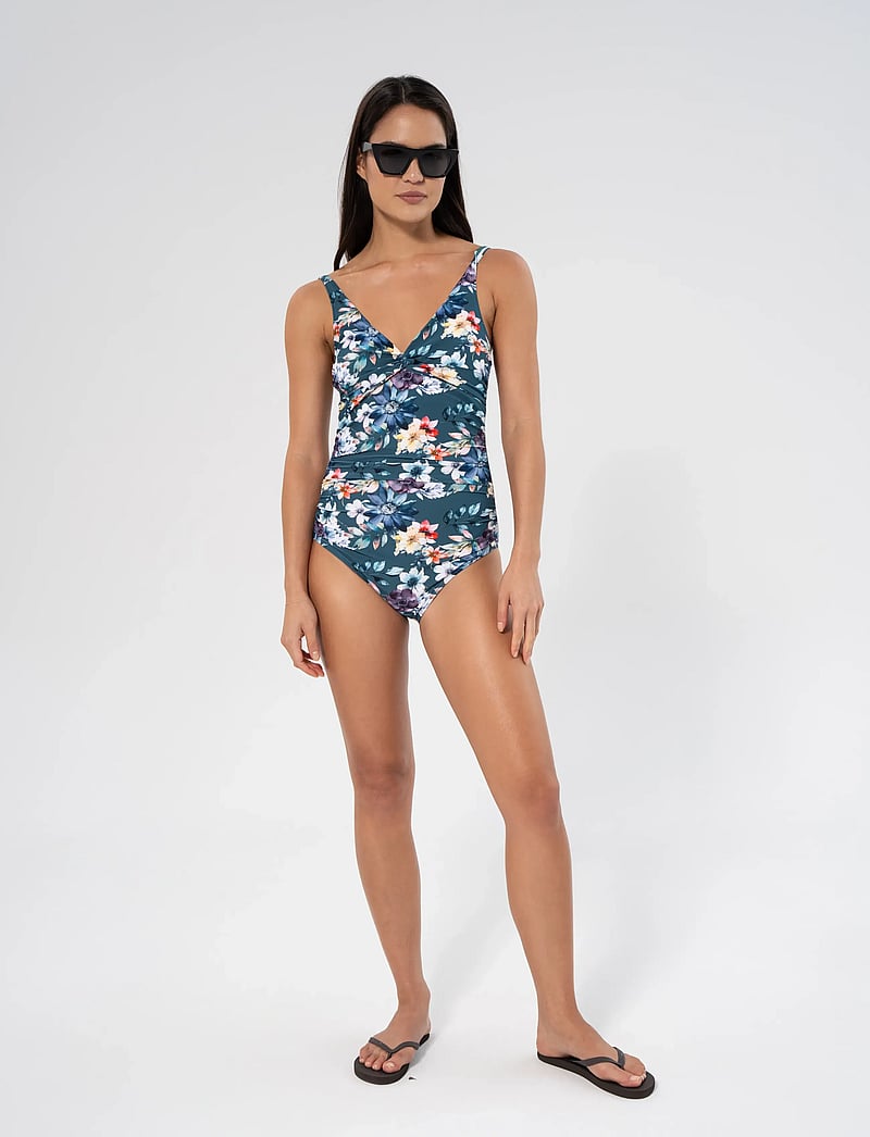 Panos Emporio - Fleur Simi Swimsuit - maudymosi kostiumėliai - lagoon - 0