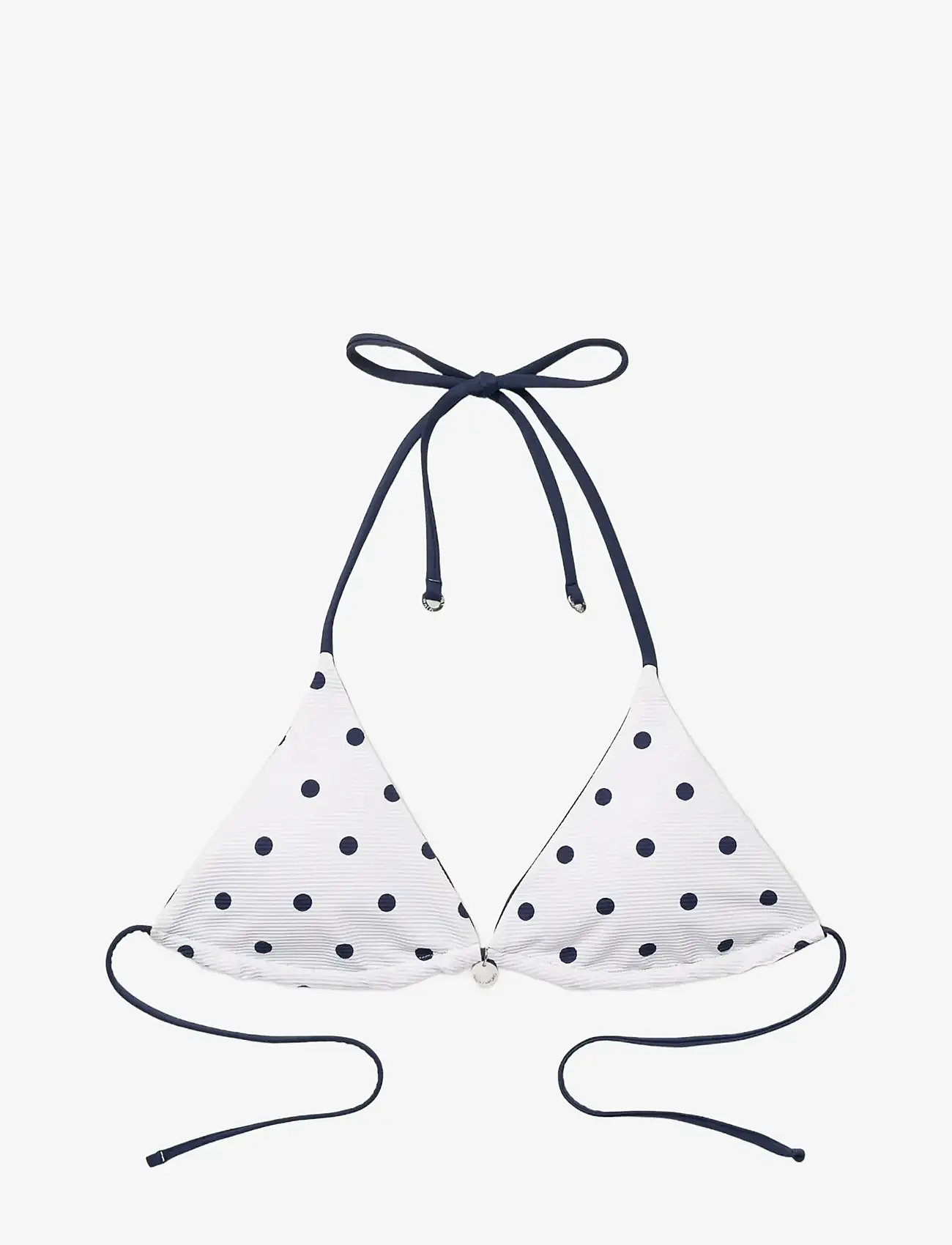 Panos Emporio - Galathea Polka Dot Reversible Top - trekantsbikinier - white/navy - 1