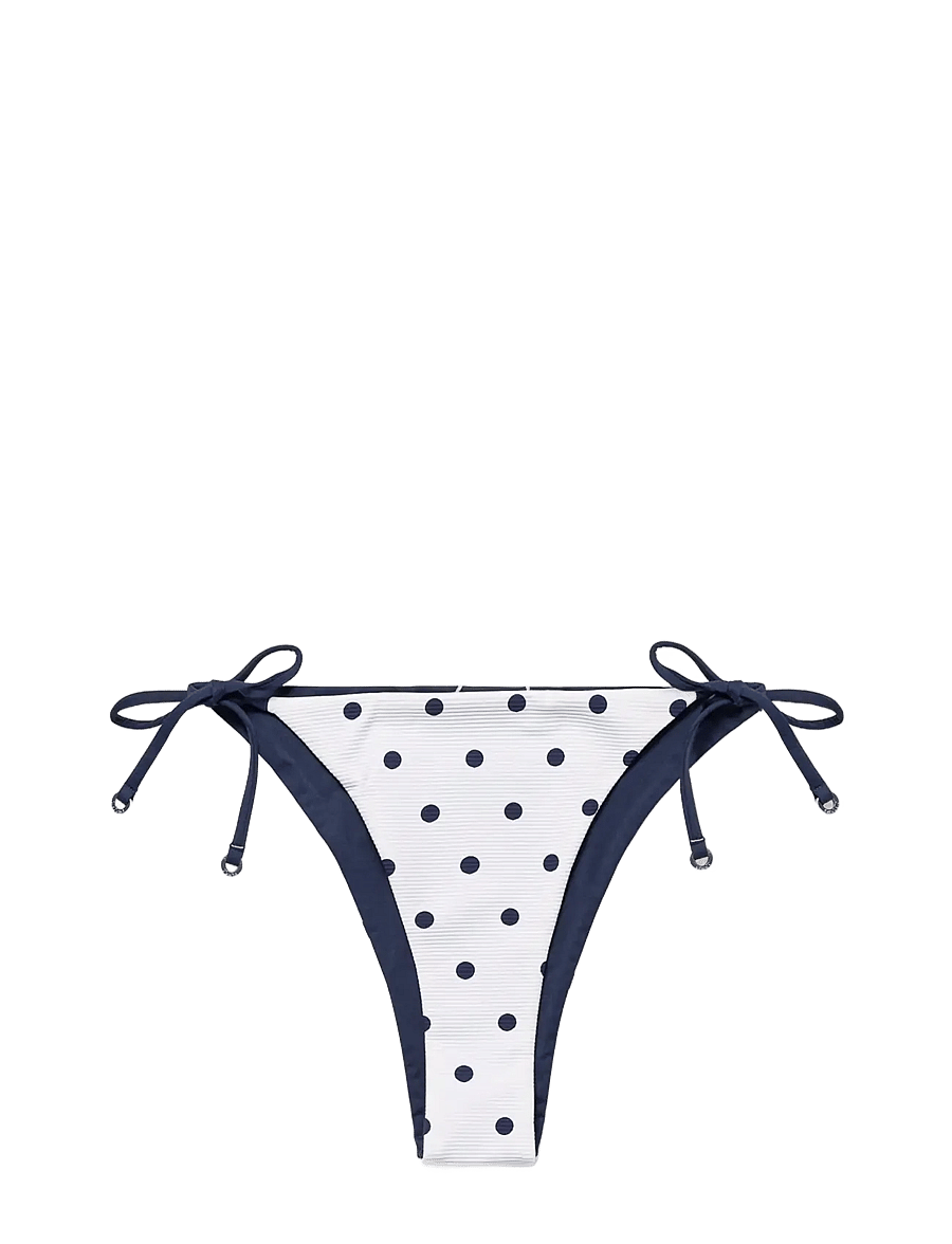 Panos Emporio - Polka Dot Iliana Reversible Bottom - side tie bikinier - white/navy - 1