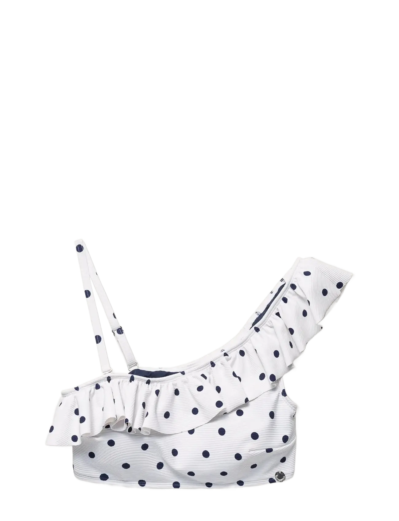 Panos Emporio Helle Polka Dot Top - Tøj - WHITE/NAVY / white