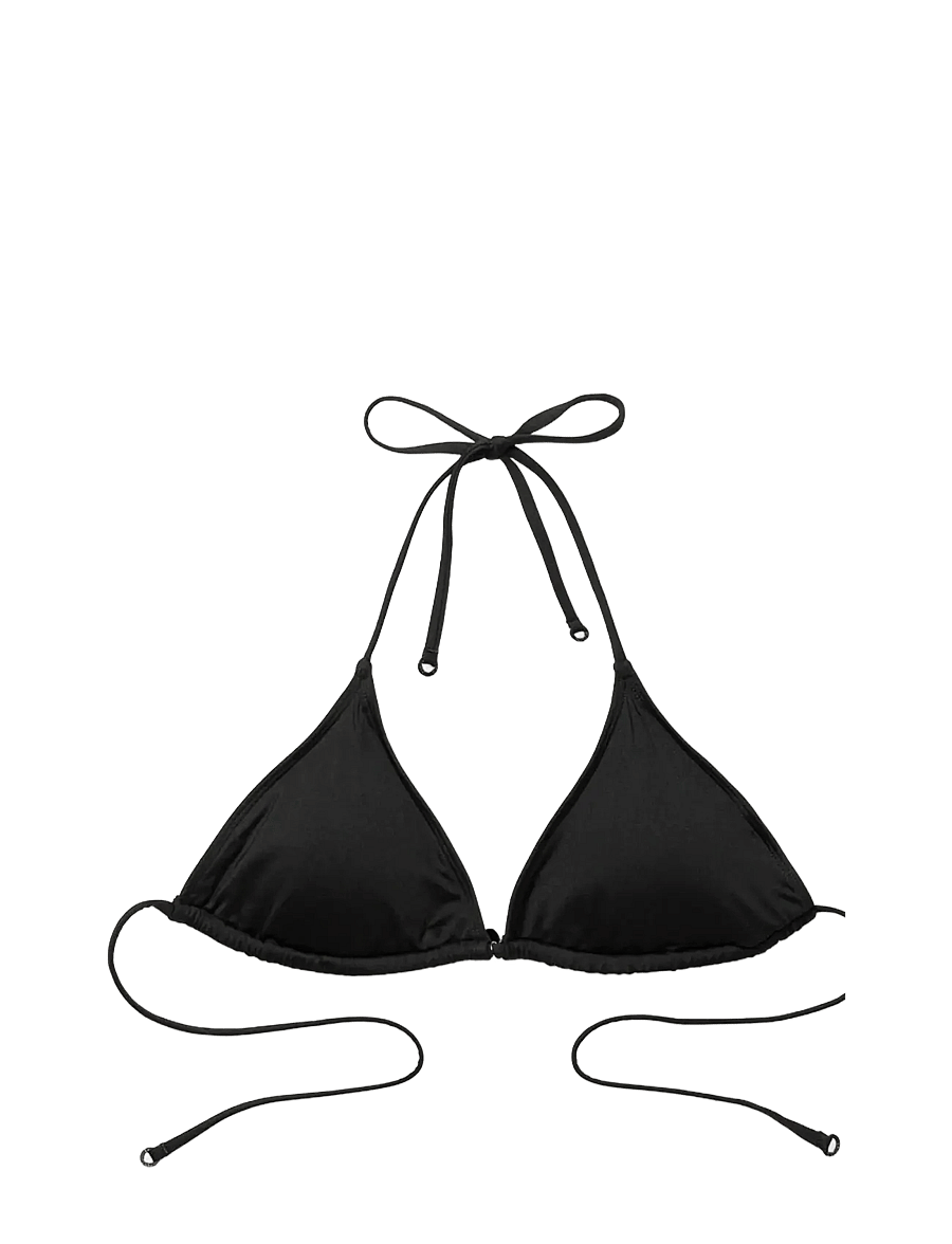 Panos Emporio - Galathea solid top - trekantsbikinier - black - 1