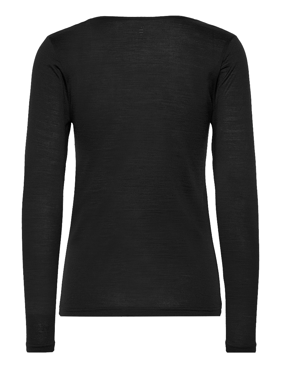 Panos Emporio - Wool/Tencel Long Sleeve - oberteile - black - 2