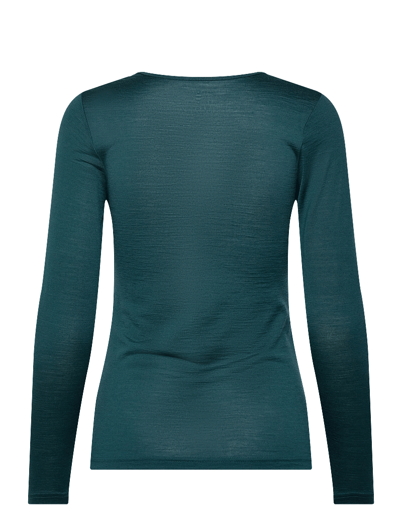 Panos Emporio - Wool/Tencel Long Sleeve - overdele - deep teal - 1
