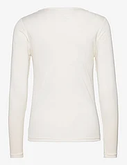 Panos Emporio - Wool/Tencel Tee Long Sleeve - long-sleeved tops - offwhite - 2