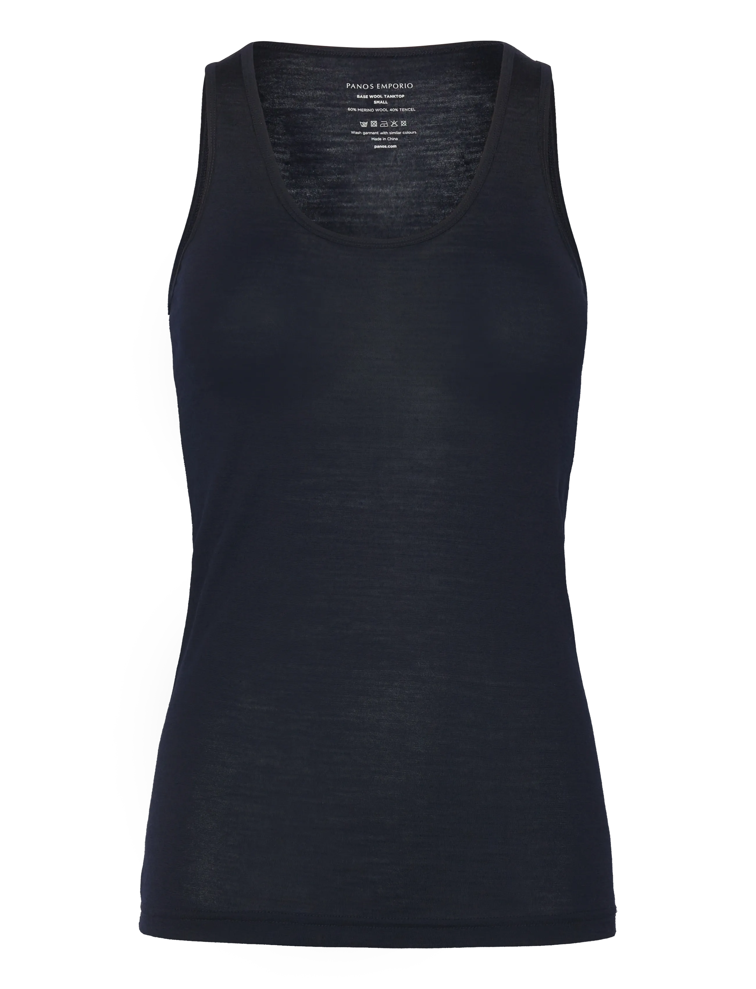 PANOS EMPORIO Wolle/Tencel Tanktop Navy - XS - Damen
