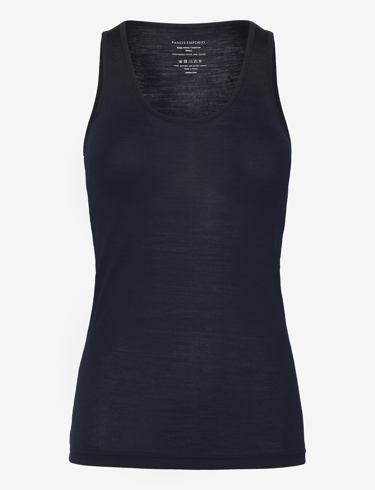 Panos Emporio - Wool/Tencel Tanktop - oberteile - dark navy - 0