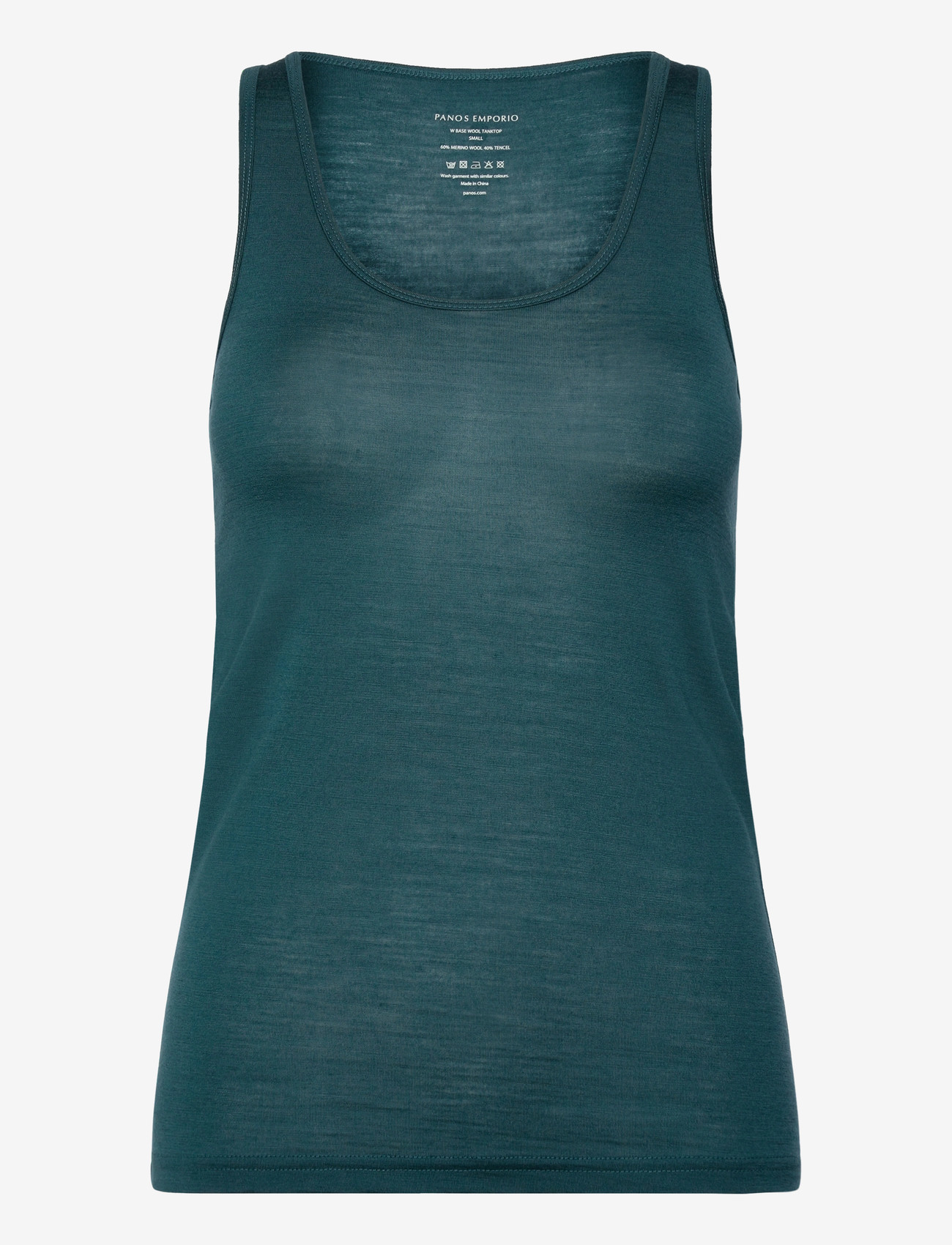 Panos Emporio - Wool/Tencel Tanktop - overdele - deep teal - 1