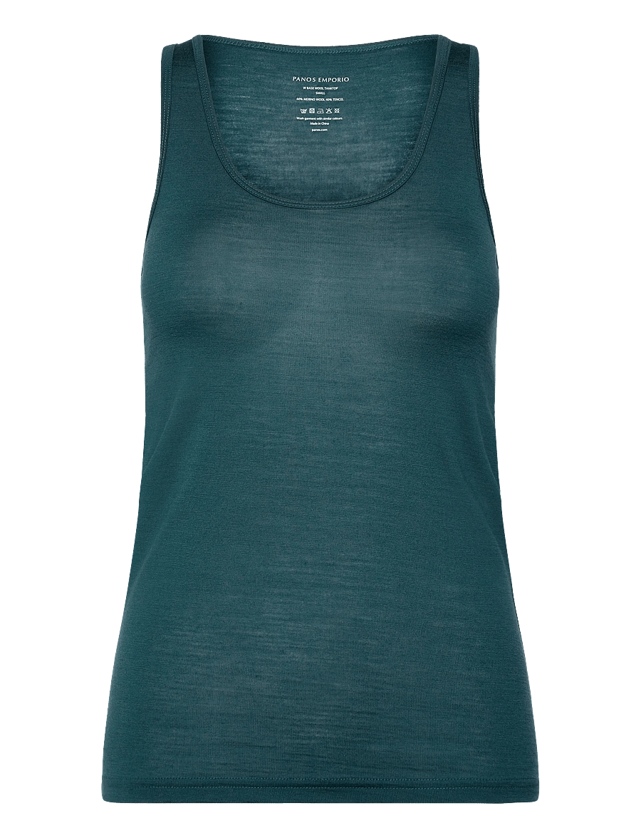 Panos Emporio - Wool/Tencel Tanktop - overdele - deep teal - 1