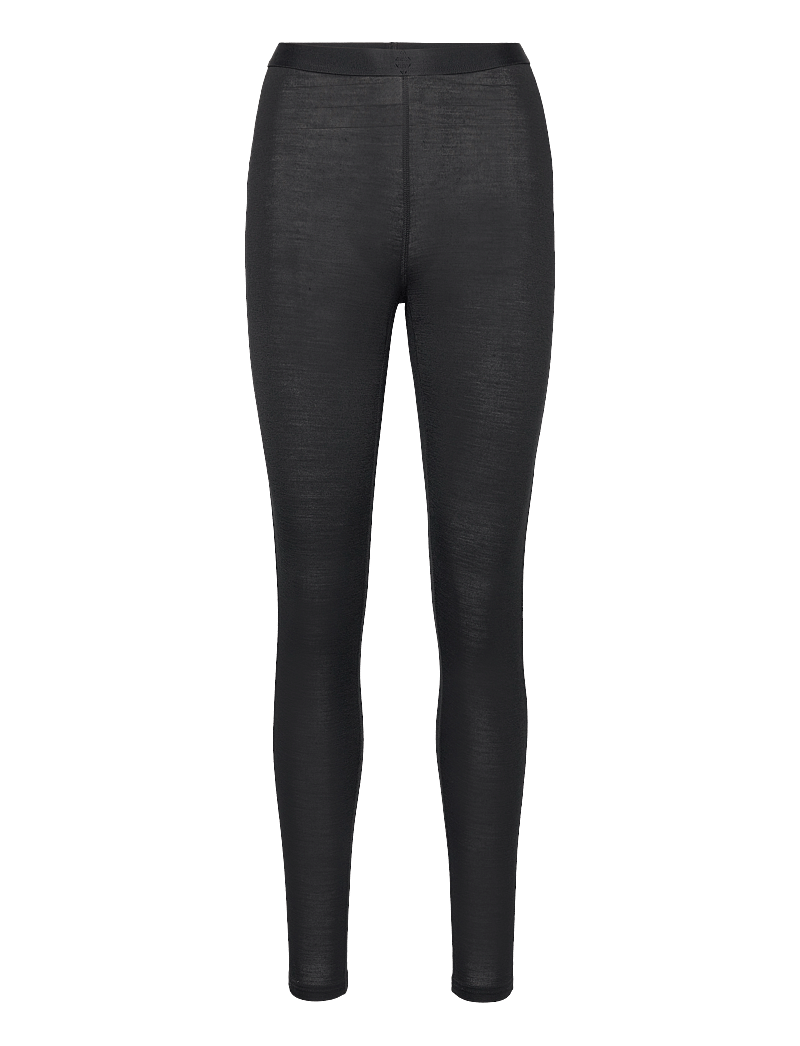 Panos Emporio - Wool/Tencel Longs - aluskihina kantavad püksid - black - 1
