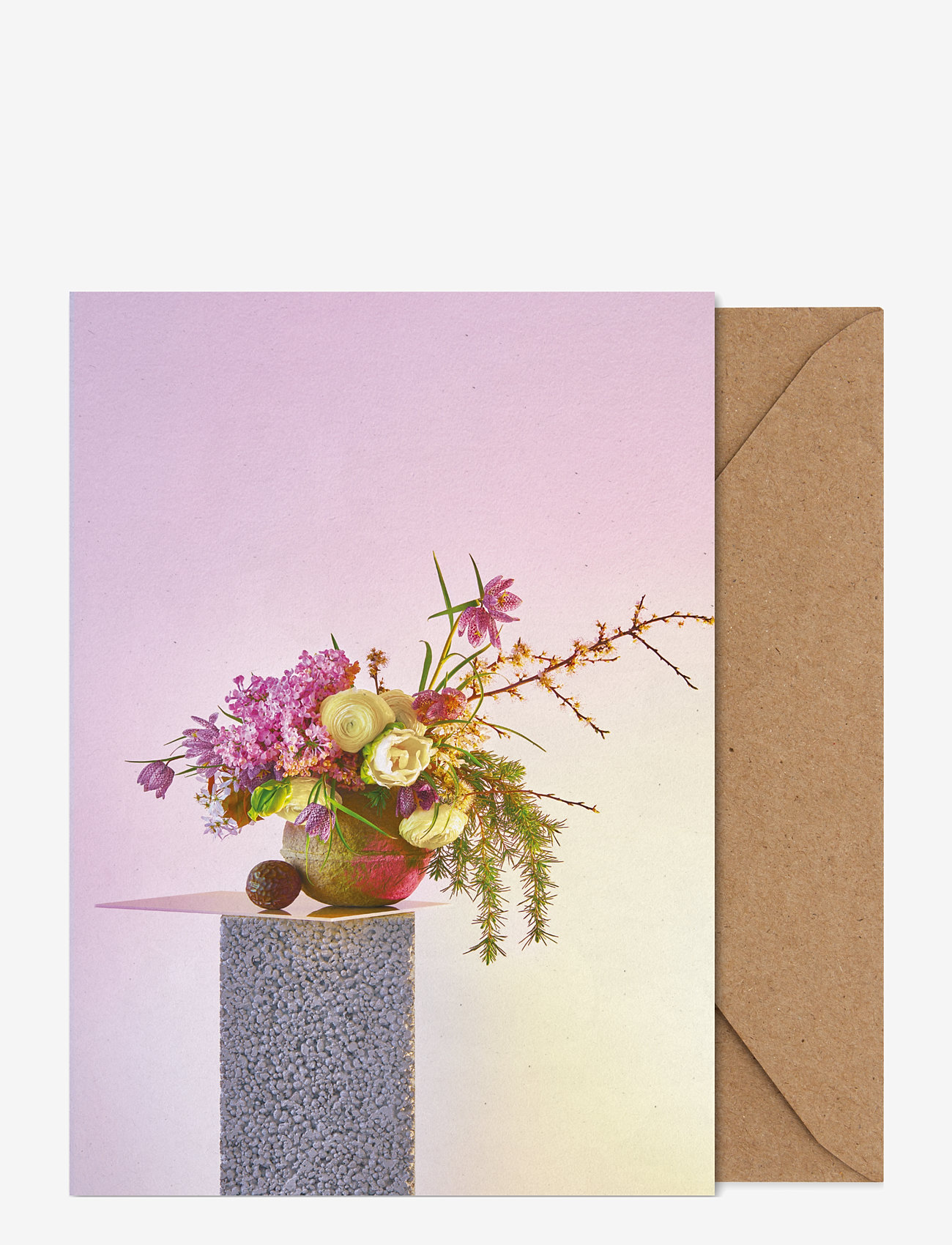 Paper Collective - BLOOM 07 - Creme  - Folded A5 Art Card - multi-colour, creme - 0