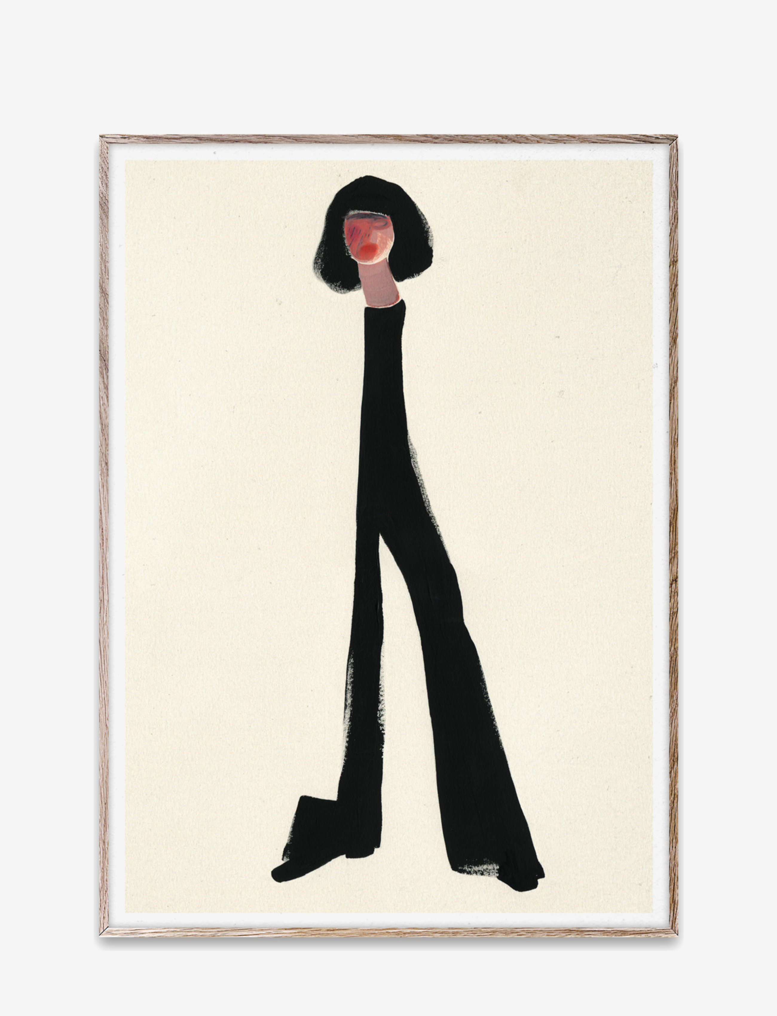 Paper Collective Black Pants 30X40, Illustrations, Multi/mønstret, Str: 30X40CM
