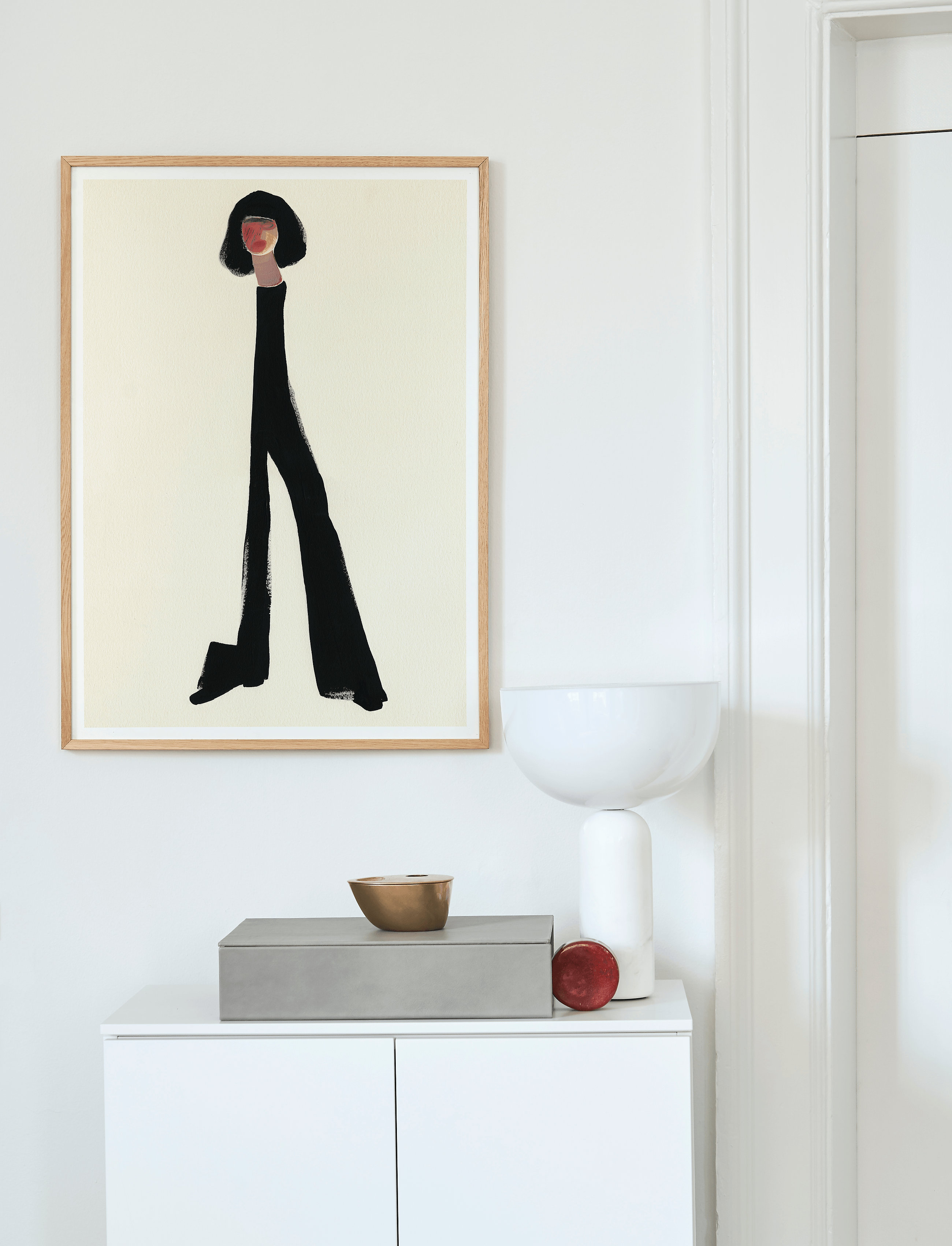 Paper Collective Black Pants - 50X70, 50X70 cm, Multi/patterned, Plakater > Illustrationer, Unisex