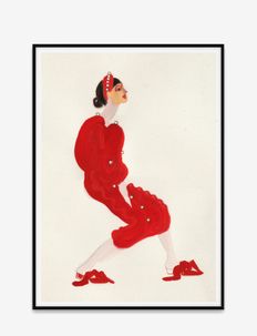 Red With Pearls - 50x70, Paper Collective