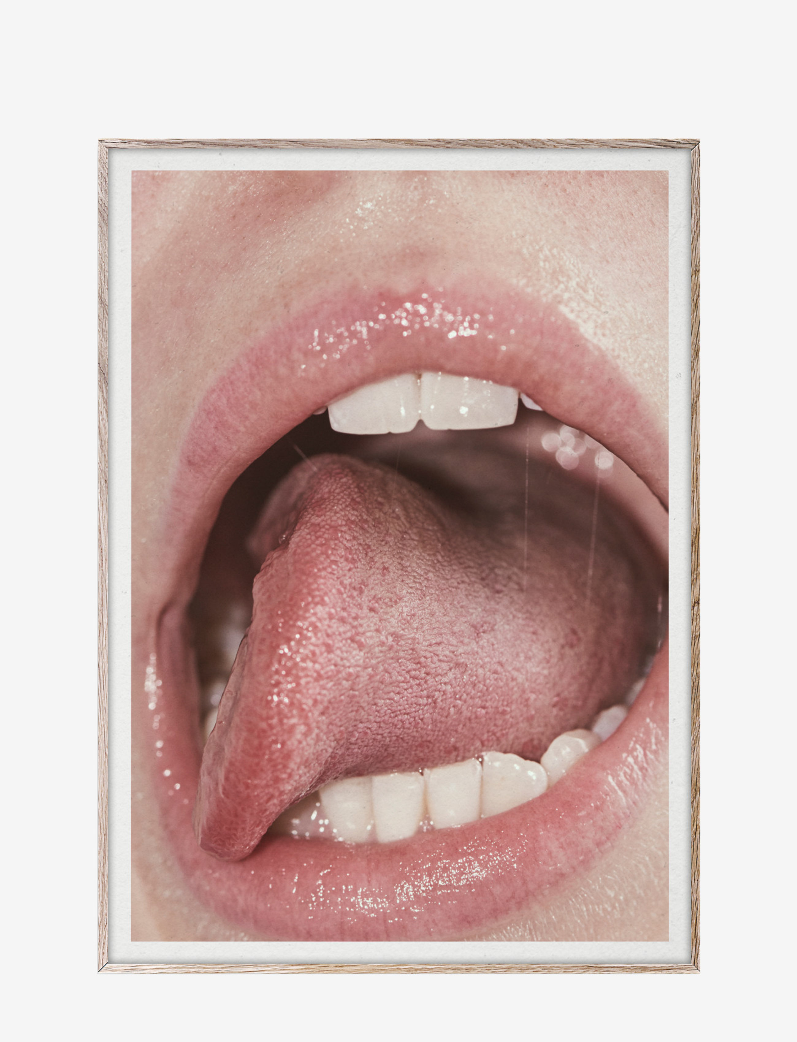Paper Collective Lips 30X40, Photographs, Multi/mønstret, Str: 30X40CM