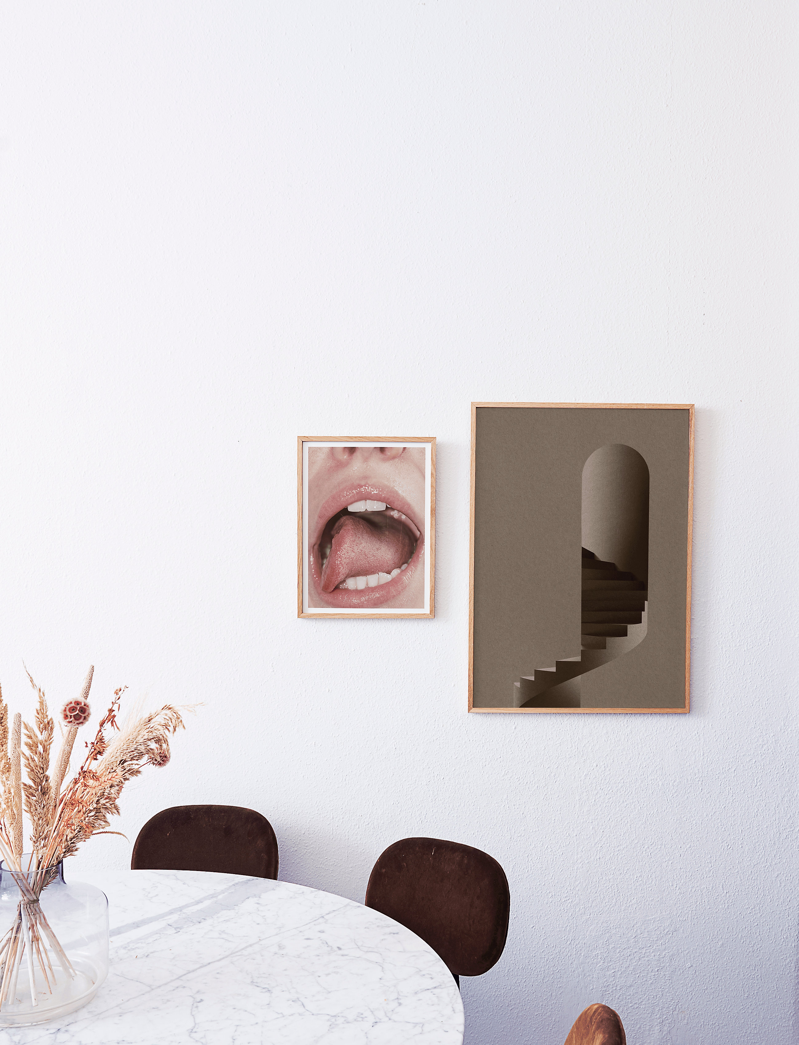 Paper Collective Lips 30X40, 30X40 cm, Multi/patterned, Plakater > Fotografier, Unisex
