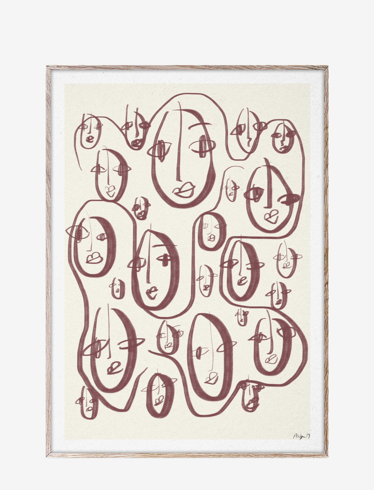 Paper Collective - Random Faces - 50x70 - illustratsioonid - multi - 1
