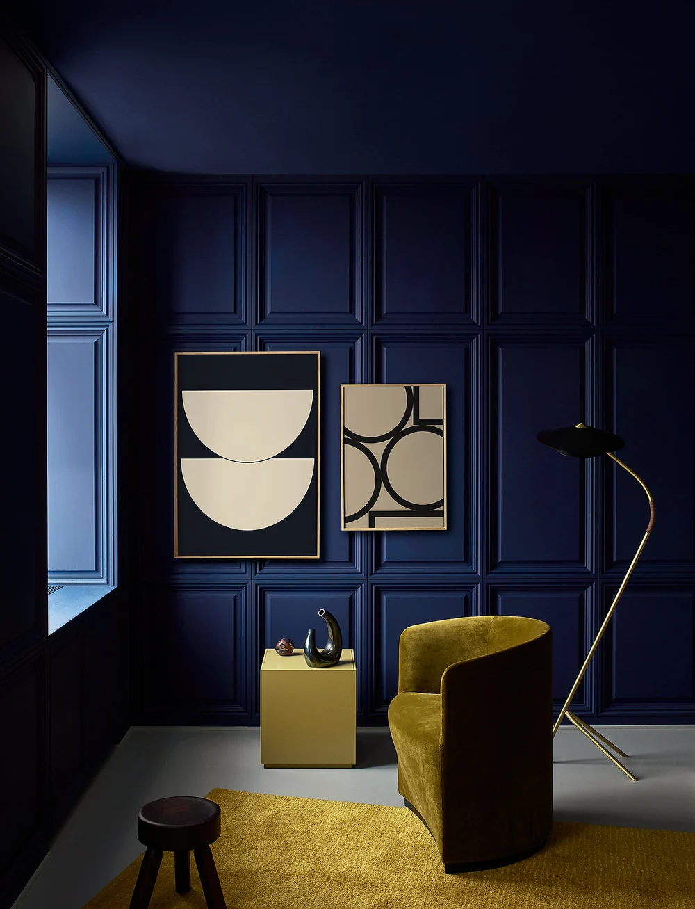 Paper Collective - Half Circles I - Blue 50x70 - graafilised mustrid - multi - 2