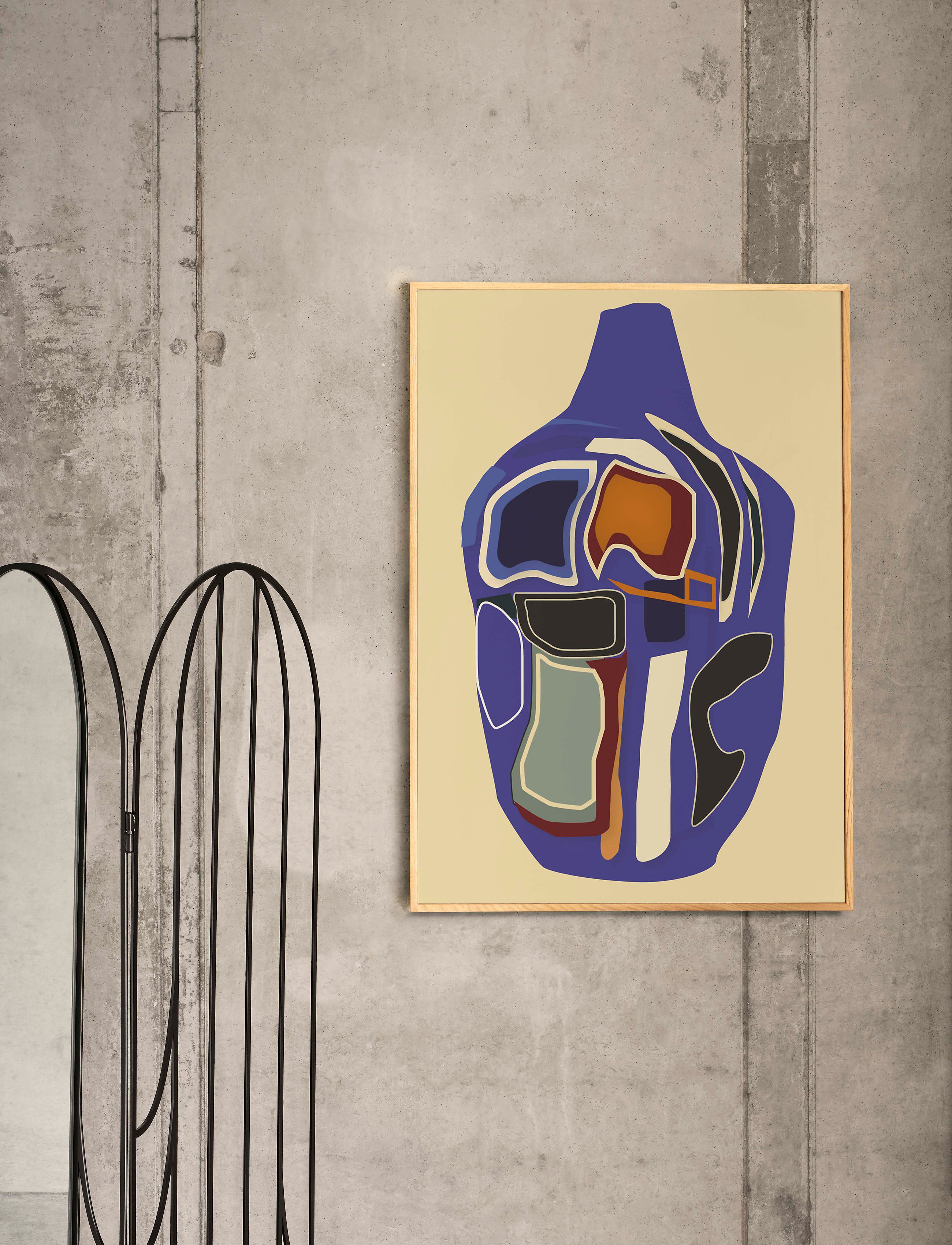 Paper Collective Cerámica 04 50X70 Cm, cm, Posters, Mehrfarbig/gemustert - Graphical Patterns, Homeware