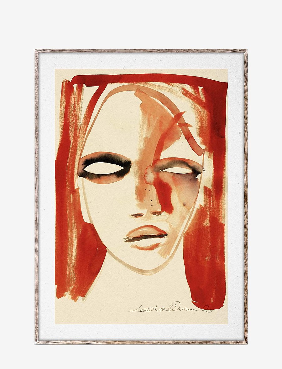 Paper Collective - Red Portrait - 30x40 cm - illustrationen - multi - 1