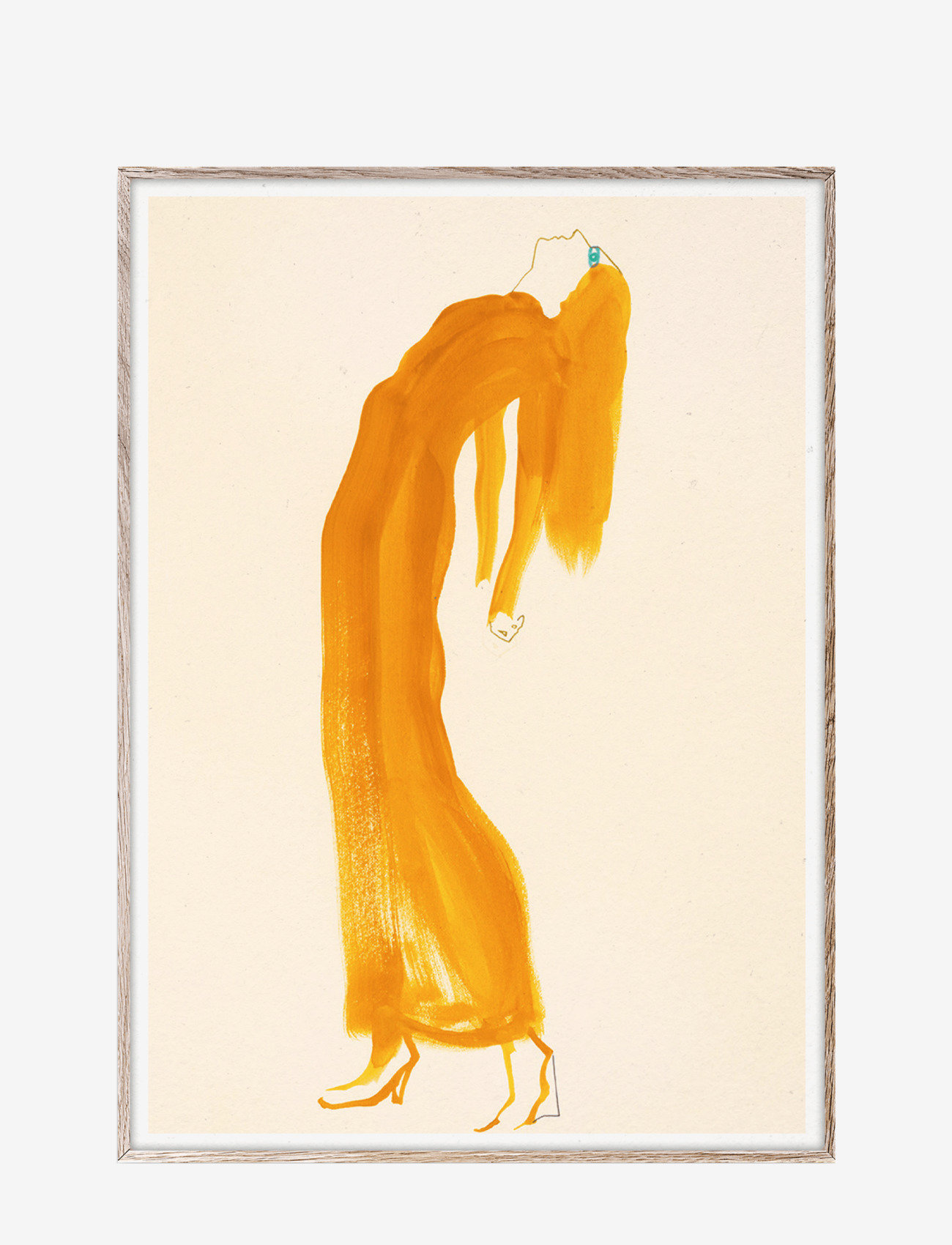 Paper Collective - The Saffron Dress - 50x70 cm - kuvitukset - multi - 0