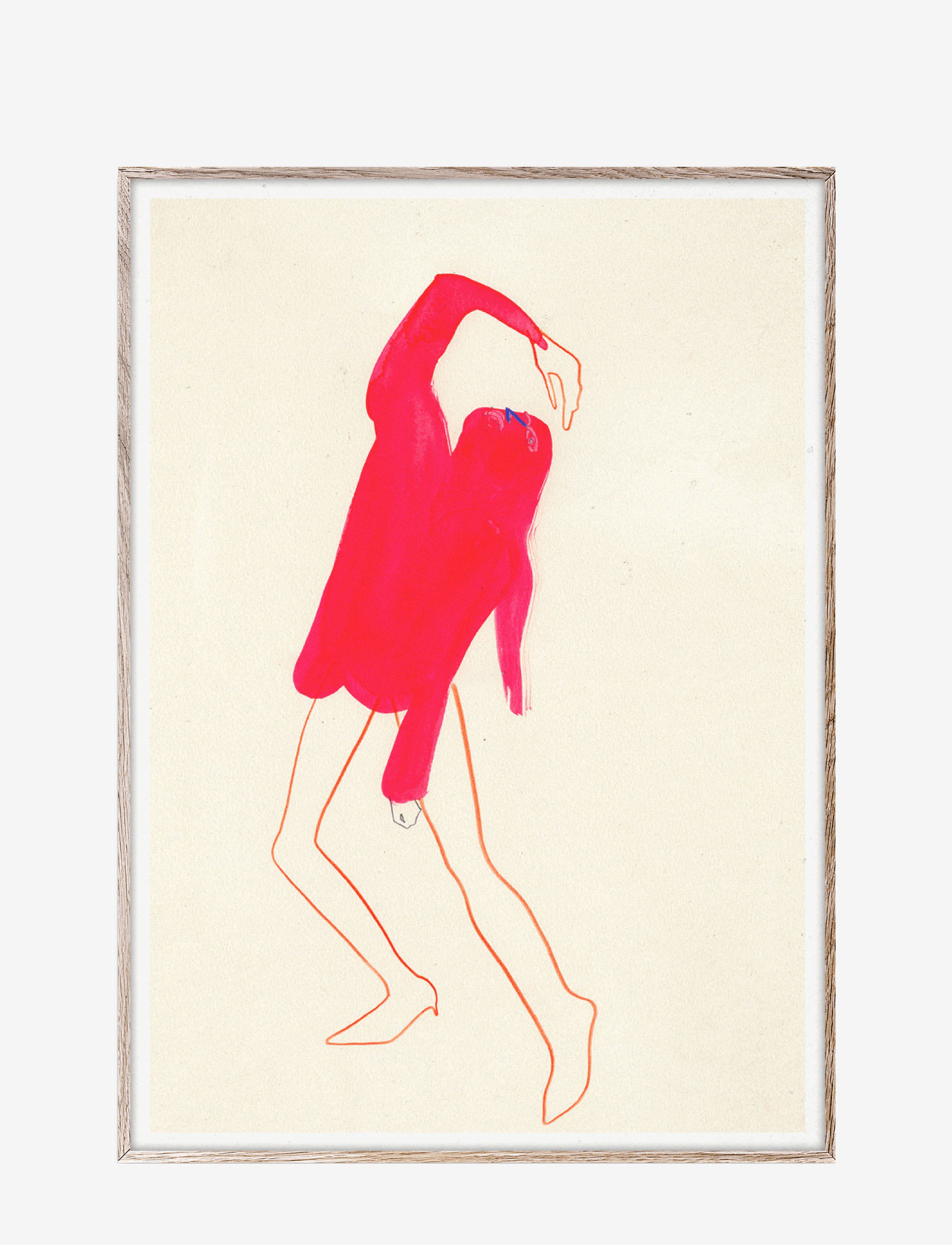 PAPER COLLECTIVE The Pink Pose - 30X40 Cm Patterned - 30X40CM - Unisex