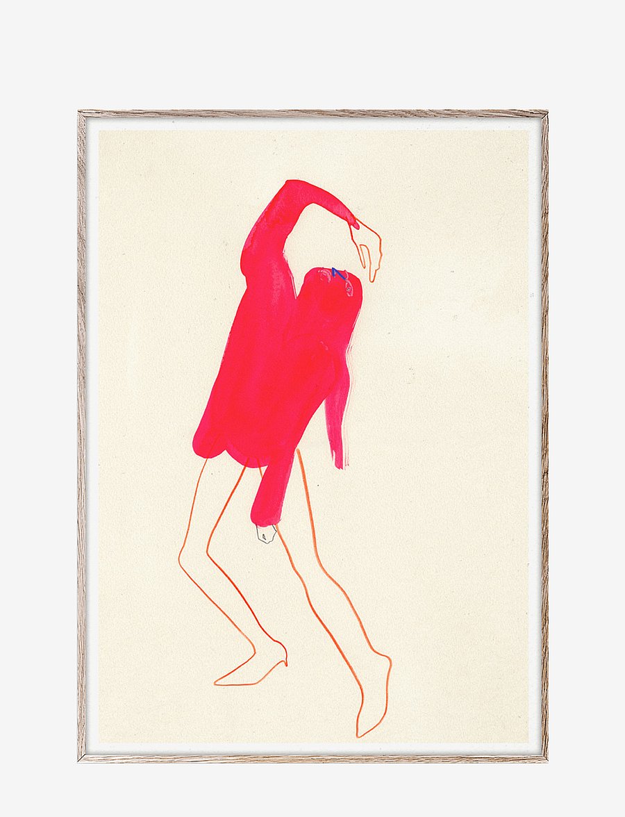 Paper Collective - The Pink Pose - 30x40 cm - illustrationen - multi - 1