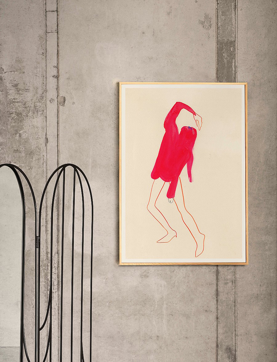 Paper Collective - The Pink Pose - 30x40 cm - illustrationen - multi - 0
