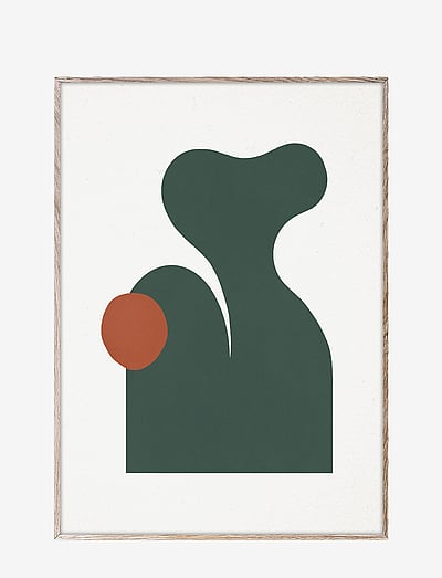 Paper Collective Levitation II - 50x70 cm - Alla 25 € - WHITE, GREEN, ORANGE / multi