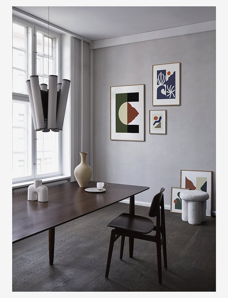 Paper Collective - Levitation II - 50x70 cm - graafilised mustrid - white, green, orange - 1