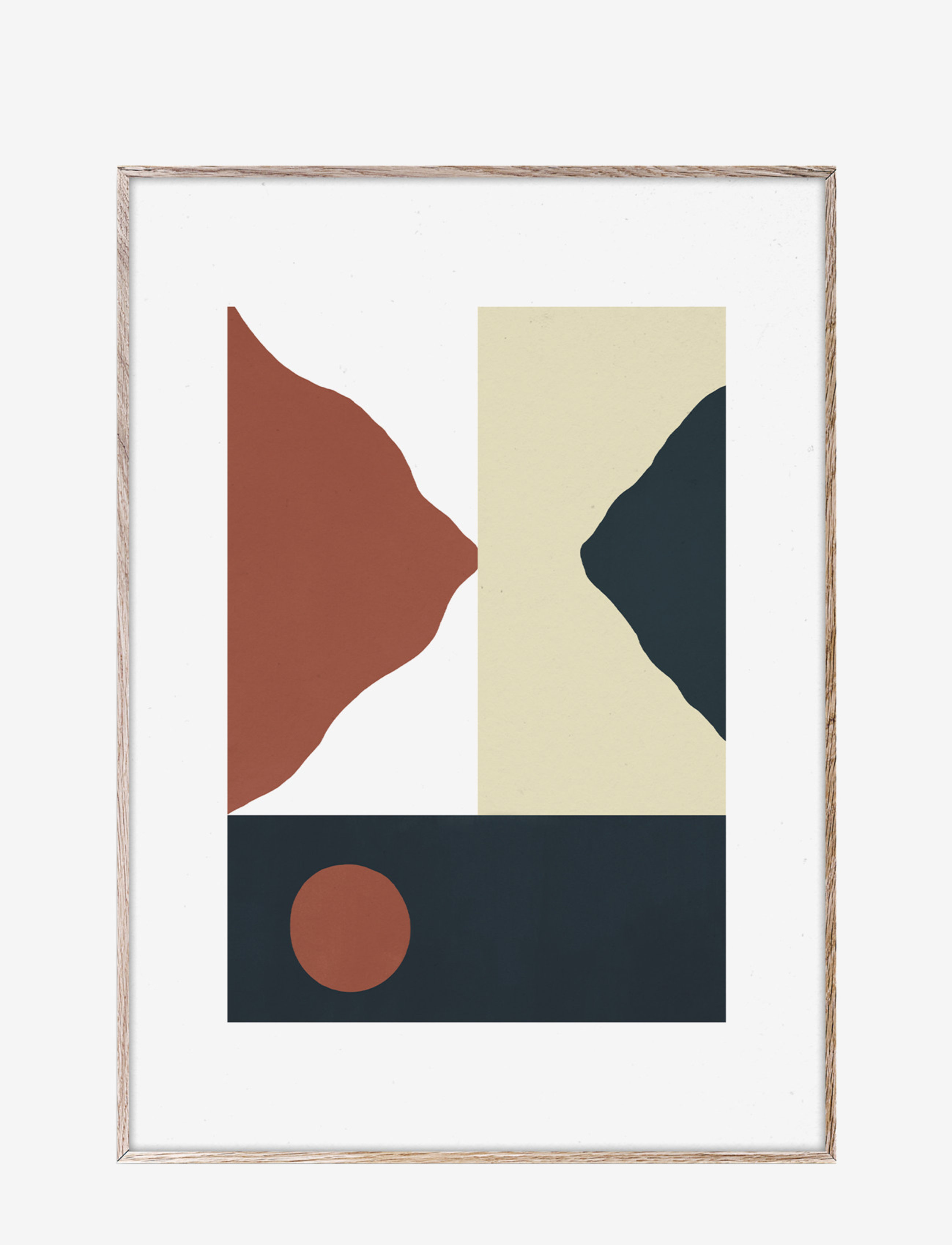 Paper Collective Big Sur - 30x40 cm - Graafilised mustrid - WHITE, BROWN, BEIGE, BLUE / multi