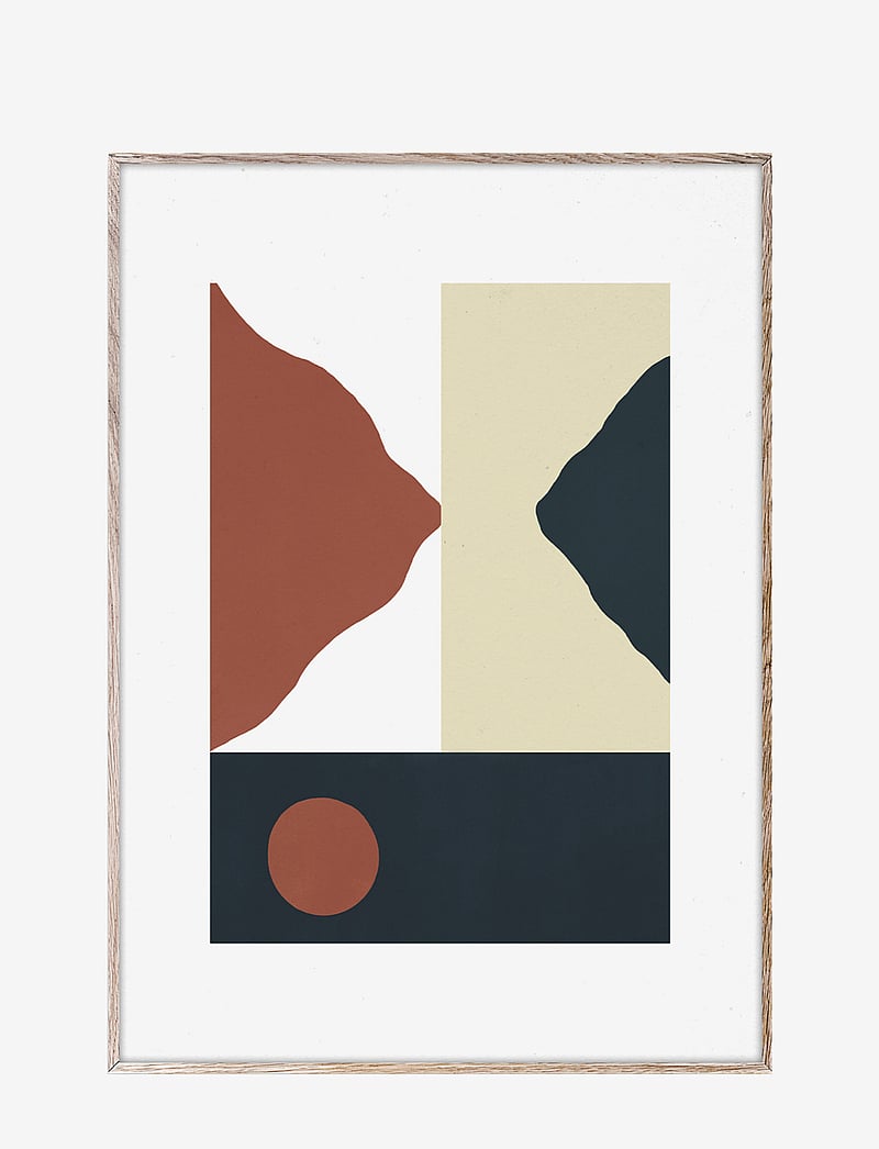 Paper Collective - Big Sur - 50x70 cm - grafische muster - white, brown, beige, blue - 0