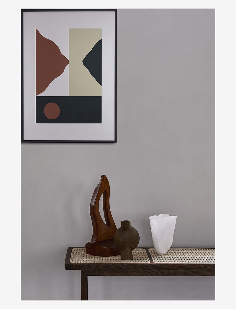 Paper Collective - Big Sur - 50x70 cm - grafische muster - white, brown, beige, blue - 1