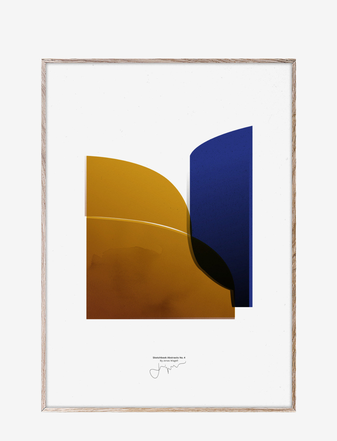 Paper Collective - Sketchbook Abstract 04 - 30x40 cm - die niedrigsten preise - white, blue, orange - 0
