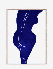 Paper Collective - Linocut I - 30x40 cm - die niedrigsten preise - white, blue - 0