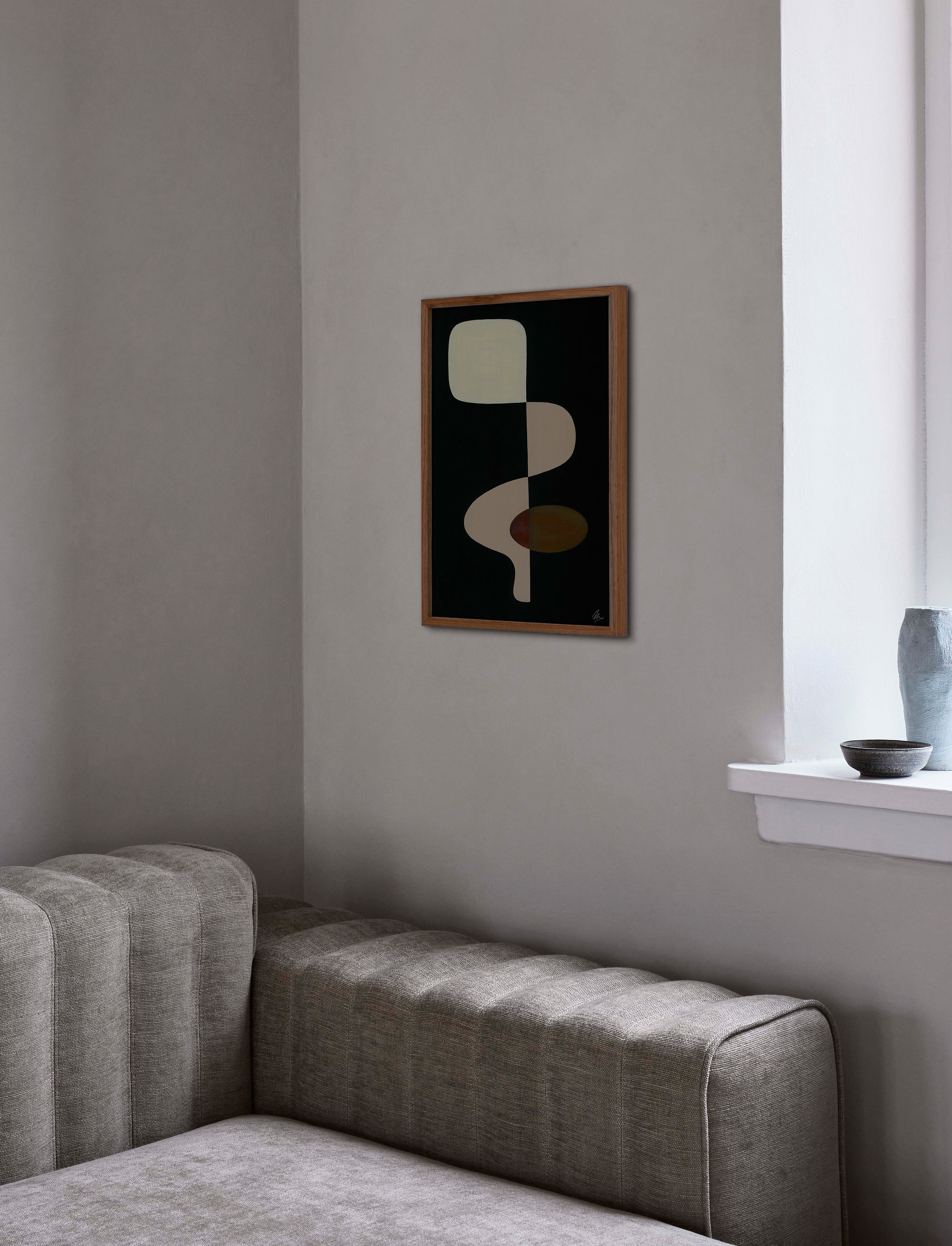 Paper Collective Faces 01 30X40 Cm, cm, Posters, Schwarz - Graphical Patterns, Homeware