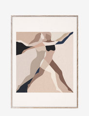 Paper Collective - Two Dancers - 50x70 cm - graphical patterns - multi, beige, black - 0