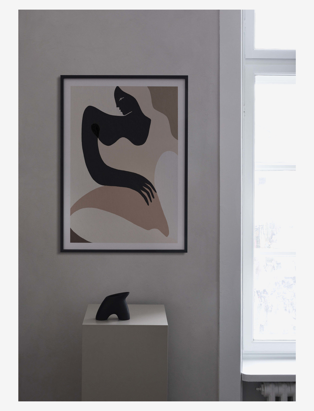 Paper Collective - Siren - 50x70 cm - grafiska mönster - multi, beige, black - 1