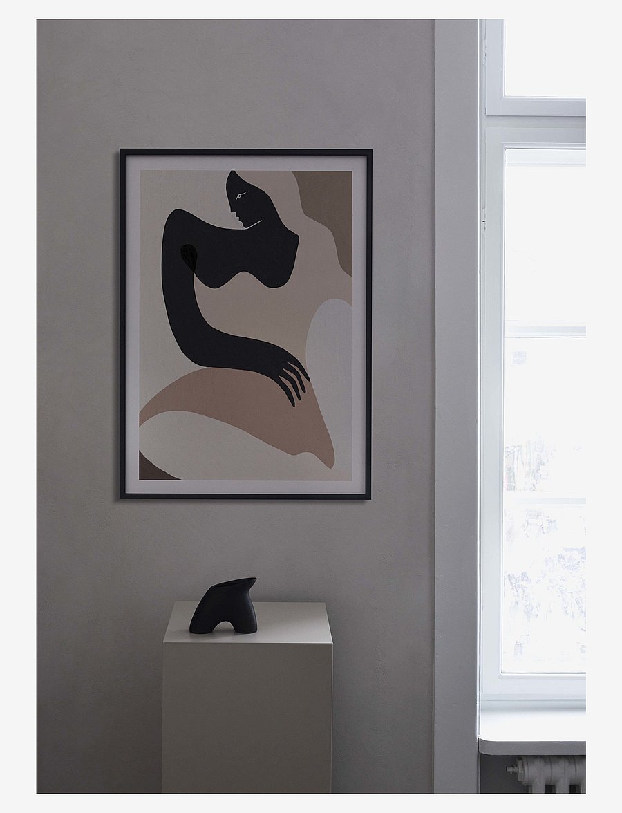 Paper Collective - Siren - 50x70 cm - grafische muster - multi, beige, black - 1
