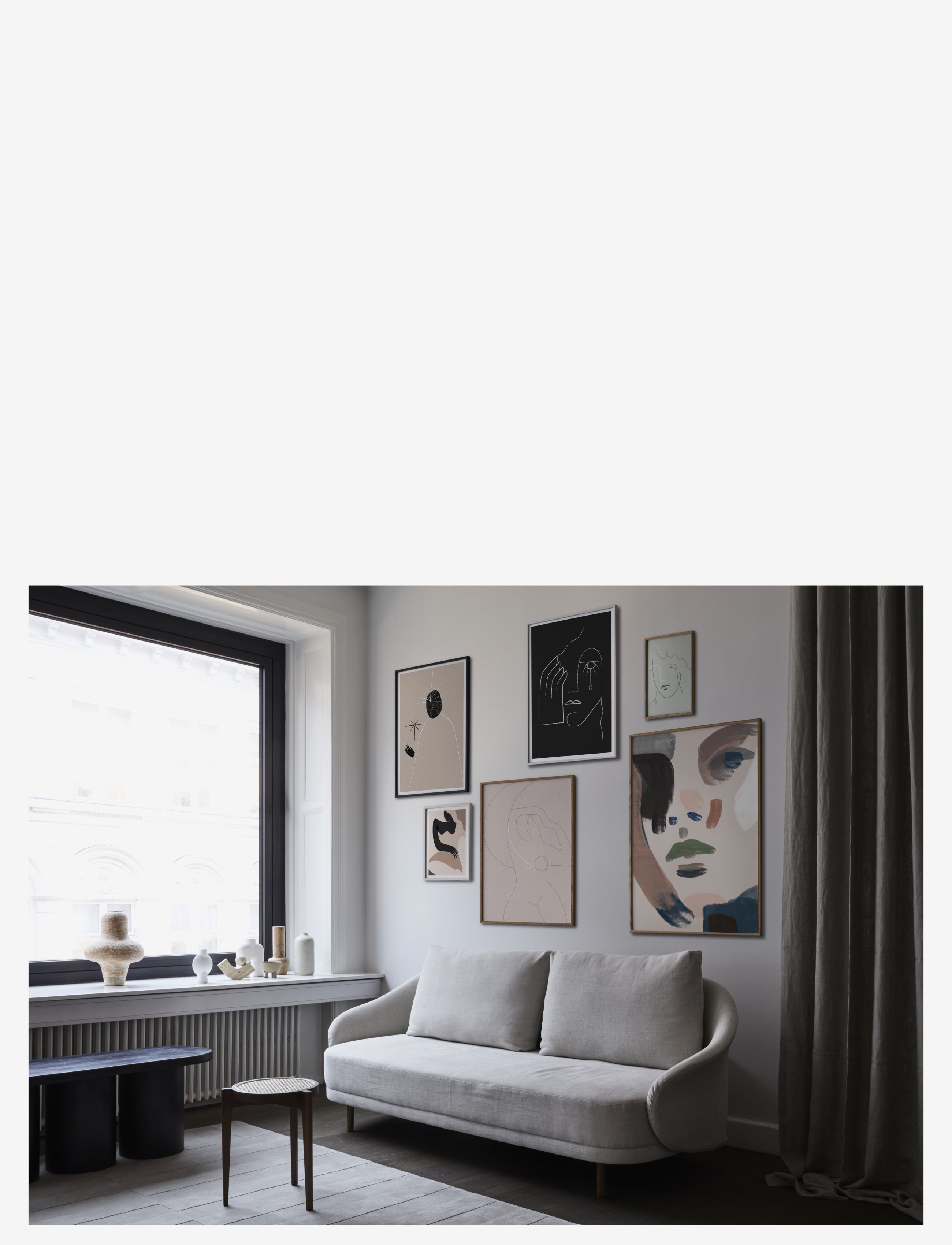 Paper Collective - Minerva - 50x70 cm - ilustrācijas - beige - 1