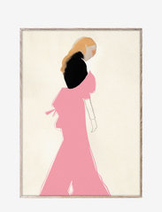 Pink Dress - 30x40 cm - PINK, BLACK, BEIGE