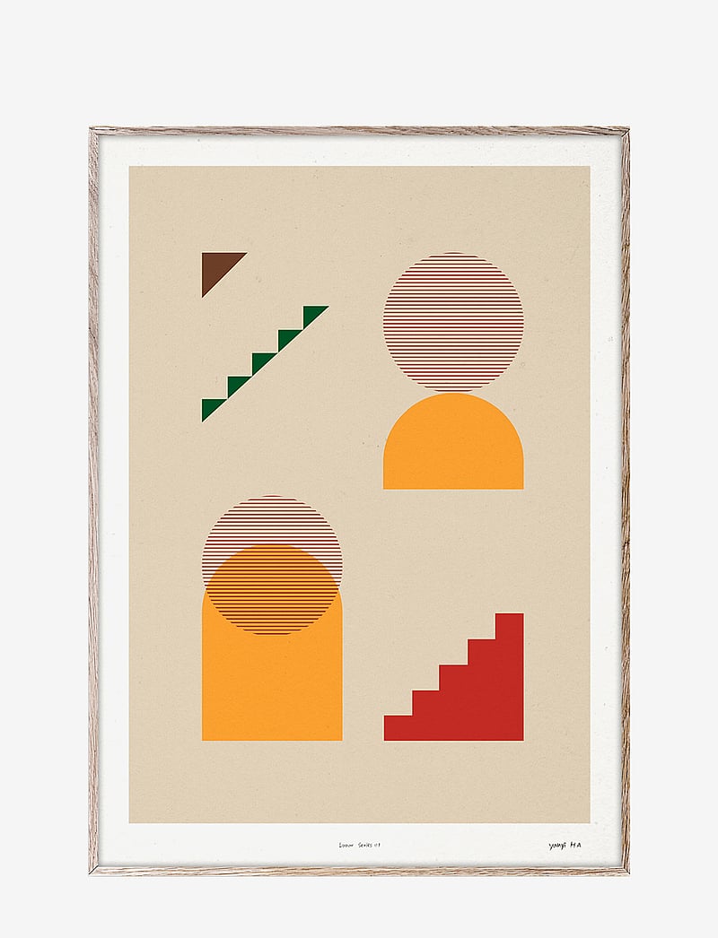 Paper Collective - Lunar 01 - 30x40 - grafische muster - multi-colored - 0