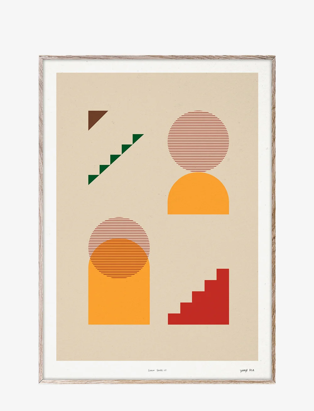 Paper Collective - Lunar 01 - 50x70 - grafische muster - multi-colored - 0