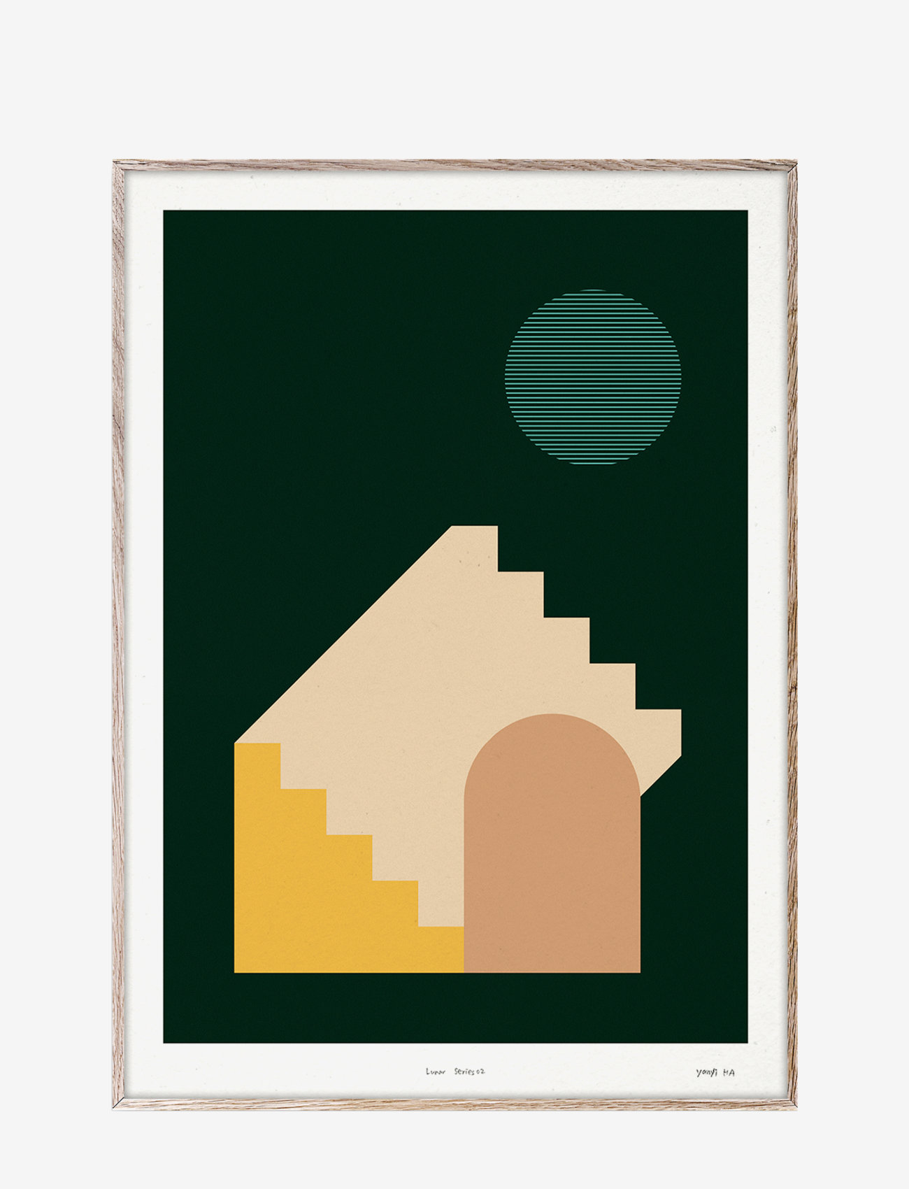 Paper Collective Lunar 02 30X40, 30X40 cm, Posters, Mehrfarbig/gemustert - Graphical Patterns, Homeware