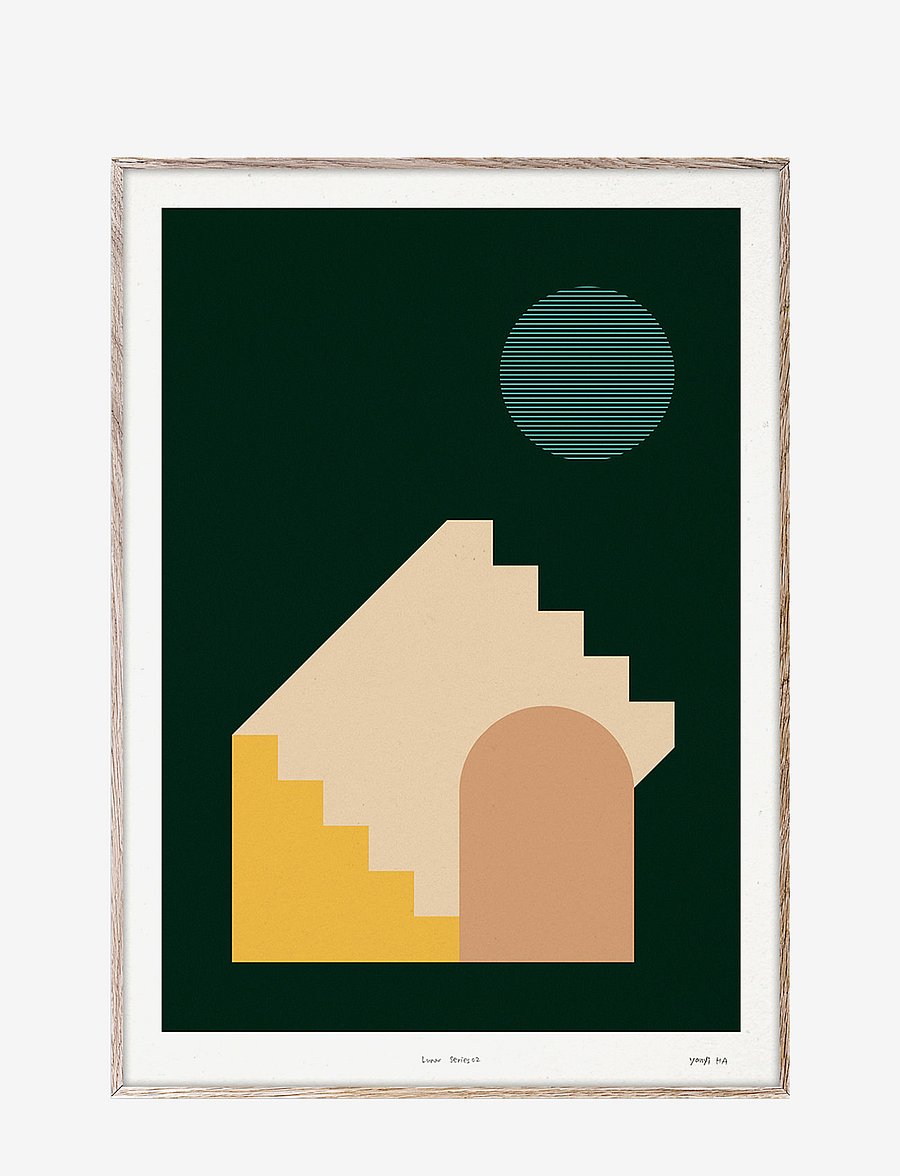 Paper Collective - Lunar 02 - 50x70 - graafilised mustrid - multi-colored - 0