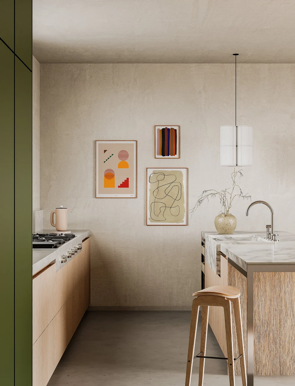 Paper Collective - Wiggle - 50x70 - grafische muster - multi-colored - 1