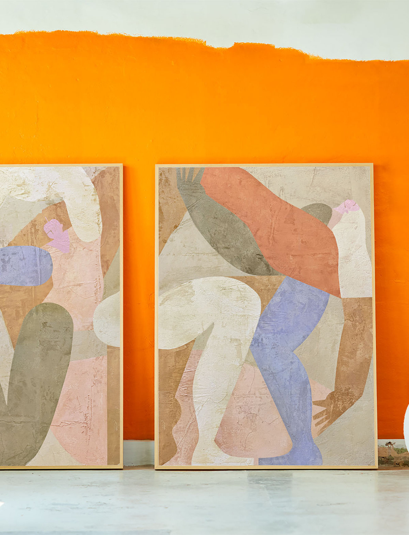 Paper Collective - Las Danzantes 02 - 50x70 - die niedrigsten preise - orange, nude, blue - 1