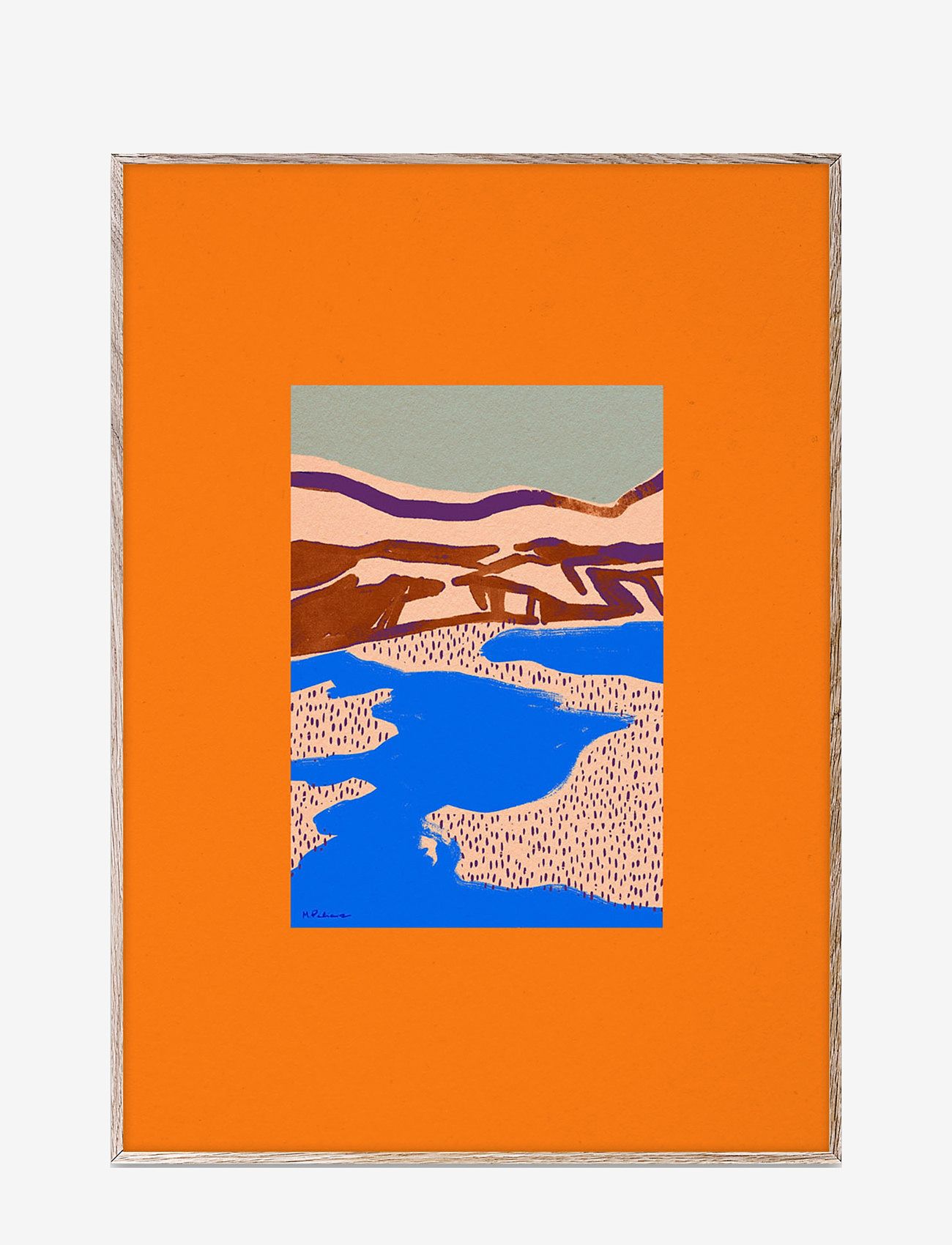 Paper Collective - Orange Landscape - 30x40 - alhaisimmat hinnat - multi-colour - 0