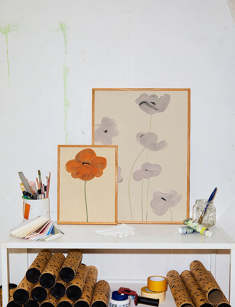 Paper Collective - Orange Vallmo - 30x40 - pink, red - 1